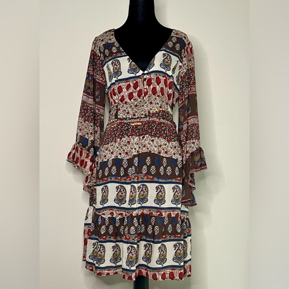 60’s Hippie Mini Dress by Ophelia for FC Medium